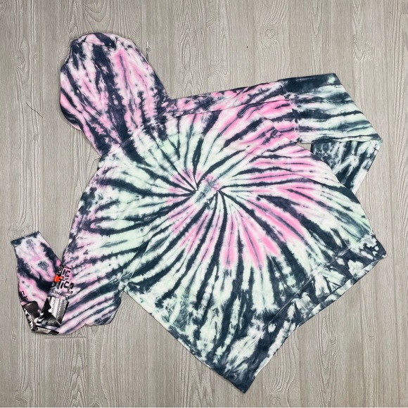 Nwt rue 21 plus poetic justice 2pac tie dye hoodie sweatshirt - Picture 2 of 5